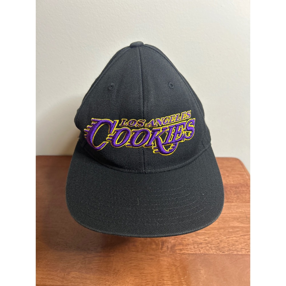 Yupoong The Classics Cookies Black Los Angeles Snapback Hat Mens One Size